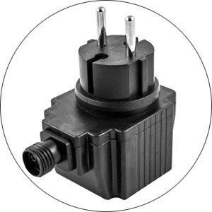 ungefährlich durch Niederspannung mit 12 Volt Sicherheitstransformator
