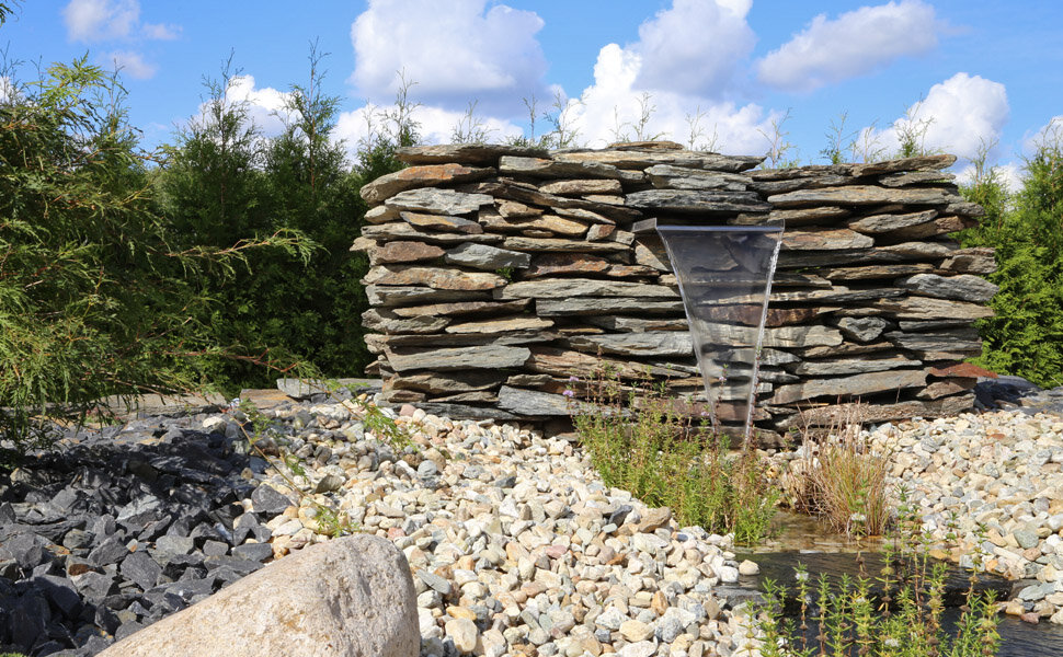 Edelstahl Wasserfall 30cm und 60cm von CLGarden