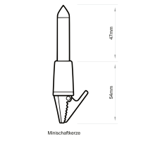 NARVA Lichterkette mit Minischaftkerzen